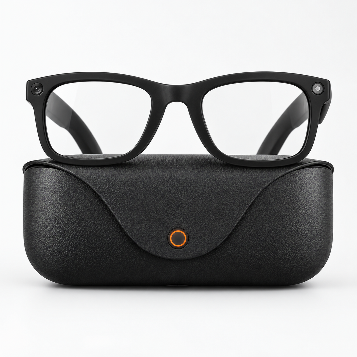 RoamSight™ AI Smart Glasses + Protective Charging Case