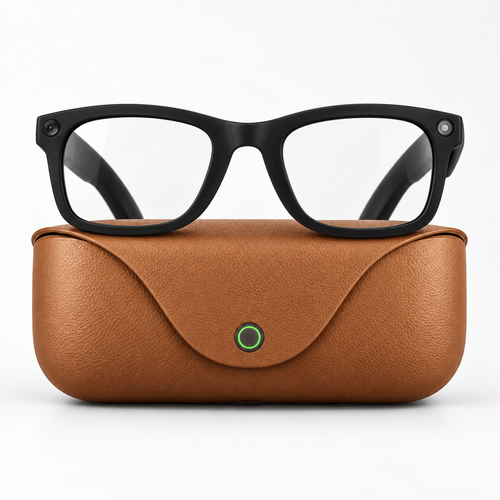 RoamSight™ AI Smart Glasses + Protective Charging Case
